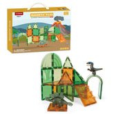 Dinosaur Series Printing Magnetic Building Blocks Preschool Kids Play Magnet Tiles sets for Creative Play